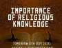 The Importance of Religious Knowledge